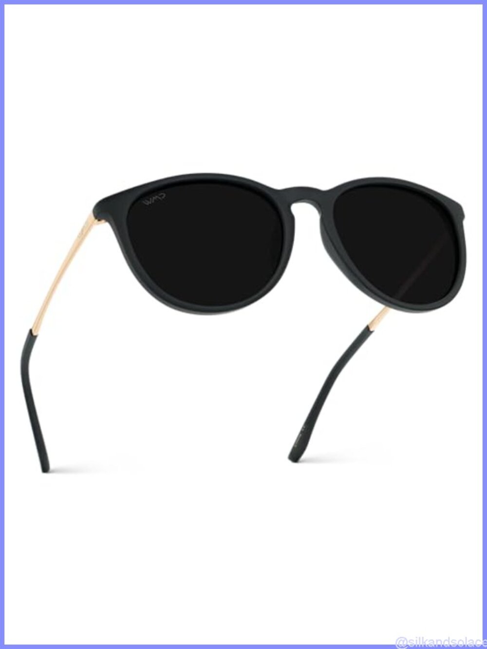 Polarized Round Sunglasses UV400 Shatter-Resistant Polycarbonate Frames